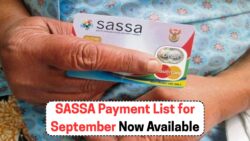 Breaking: SASSA Reveals September's R3,070 Payment List – See If You're Included Now!