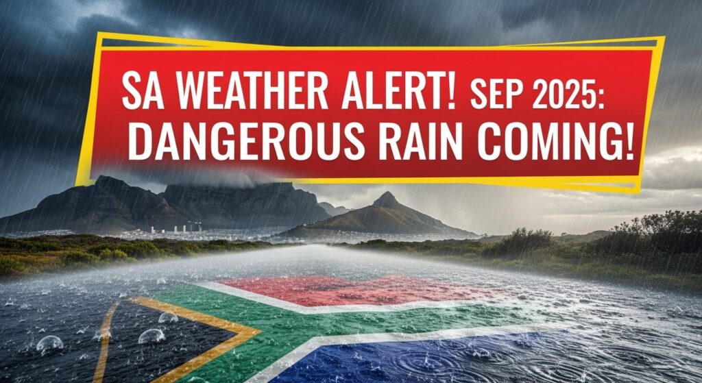 South Africa Weekend Weather September 2025 – Provinces Alerted of Dangerous Rain Conditions